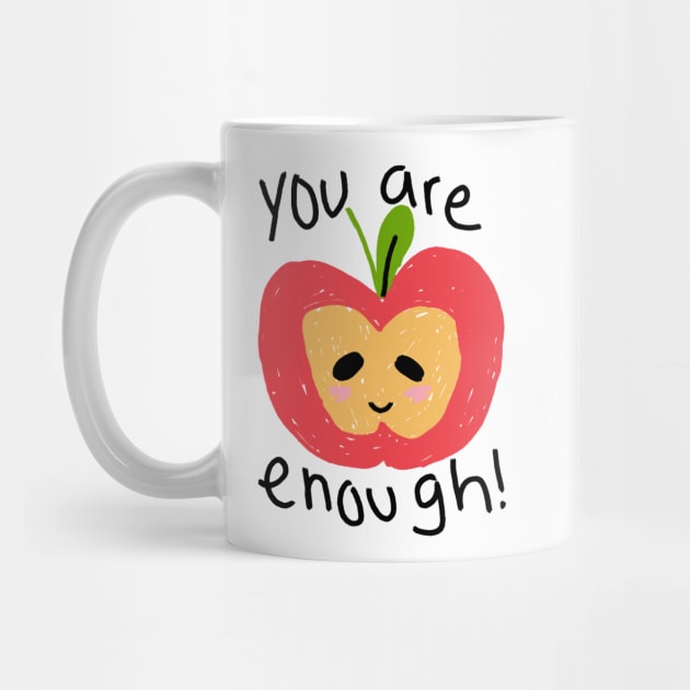 you are enough apple illustration by allysci